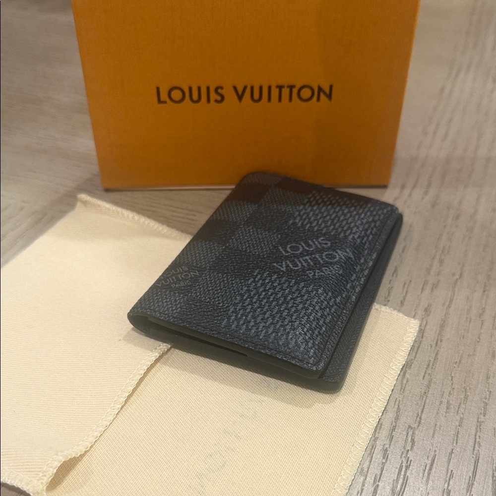 Louis Vuitton Graphite Checkered Card Holder